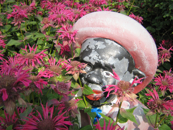 A lawn jockey ornaments the farm of Glenn Eaves in Woodsboro, Md.