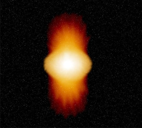 Artist's impression of the Be star Alpha Arae. 