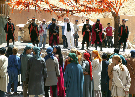 A scene from the new Syrian TV series "Al-Mareqoun", Arabic for "the Renegades."