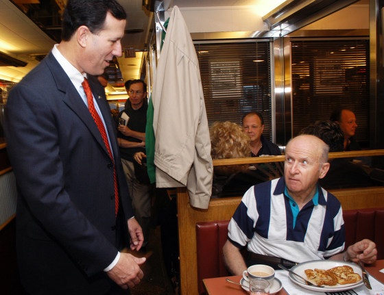 Senator Rick Santorum Campaigns Ahead Of Midterm Elections