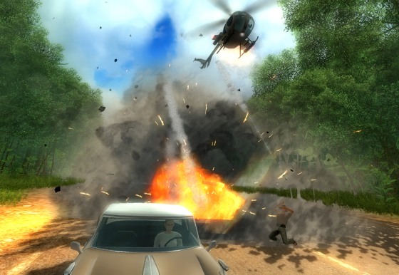 In "Just Cause," you play a CIA operative helping to institute a "regime change" on the fictional island of San Esperito.