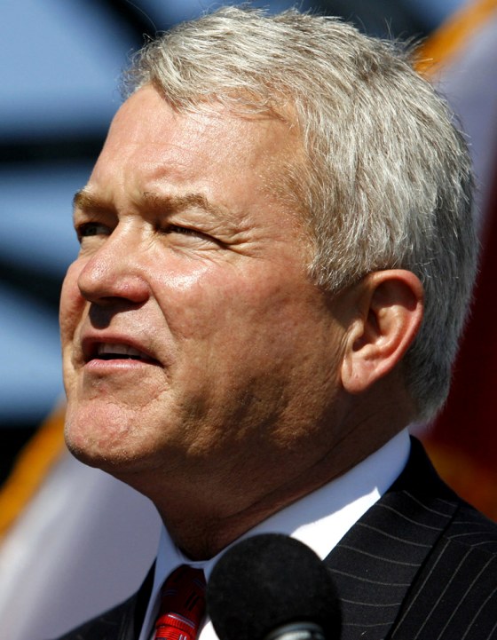 File photo of US Congressman Foley speaking during news conference at Port of Miami in Florida