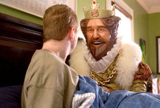 Creepy or clever? The Burger King has his fans.