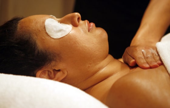 Lissette Hesmadt receives Mandarian Oriental's 'Awaken Facial' during the annual meeting of the International Spa Association July 27, in New York. Today's spas are integrating cosmetic treatments like facials and manicures into holistic approaches to well-being.