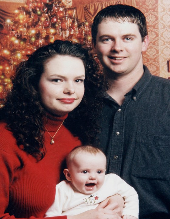 This undated photo provided by the Roberts family shows Marie and Charles Carl Roberts IV, and their daughter Abigail. Charles Roberts killed five girls before taking his own life at an Amish school earlier this month.