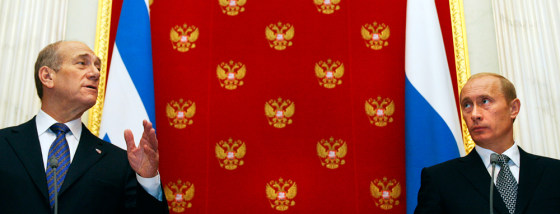 Vladimir Putin, Ehud Olmert
