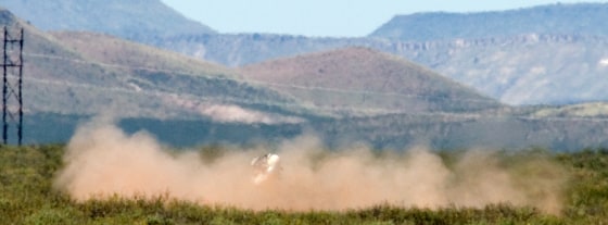 Texas-based Armadillo Aerospace's lunar lander prototype made it through the first leg of the required journey, but flipped and crashed just after its launch on the final leg.