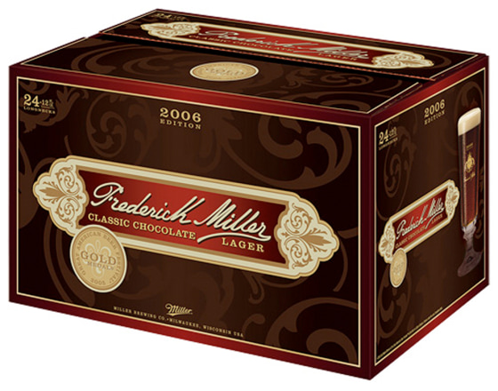 This holiday-themed beer, Frederick Miller Classic Chocolate Lager, made with real cacao, will sell in six Midwestern markets through the end of the year.