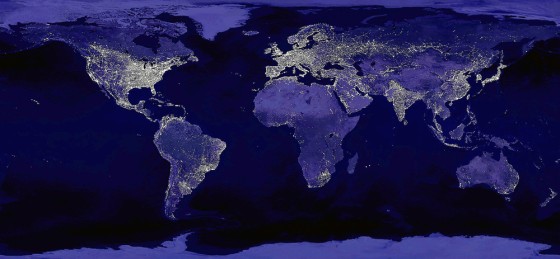 Global City Lights Shown In NASA Image