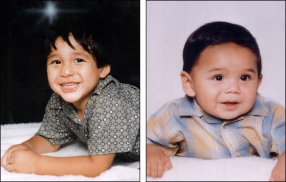 Tristan Anthony White, 4, left, and Avery Lee Stately, 2, are shown in undated photos provided by the family.