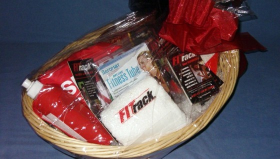 A present for the plus-sized: The Fitrack gift basket can help work off those Christmas calories.