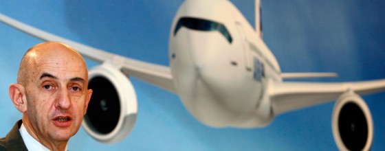 Airbus President and Chief Executive Louis Gallois speaks during a news conference in Paris