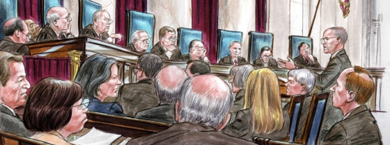 Harry J. F. Korrell argues his Seattle School integration case before the U.S. Supreme Court.