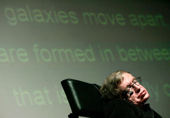 British cosmologist Hawking attends conference with Israeli high school students in Jerusalem