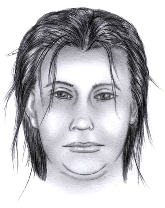 This sketch shows the suspect in the knifepoint abduction of one-month-old Bryan Dos Santos Gomes.
