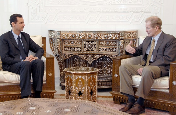 This picture released by the official SA