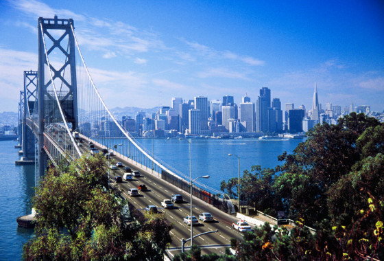 Traffic Along Bay Bridge
