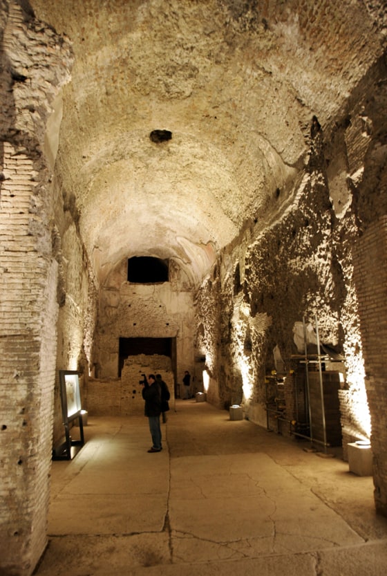 A view inside Nero's Golden Palace in Rome, Dec. 19. This 1st century palace, will be partially reopened to tourists in January.