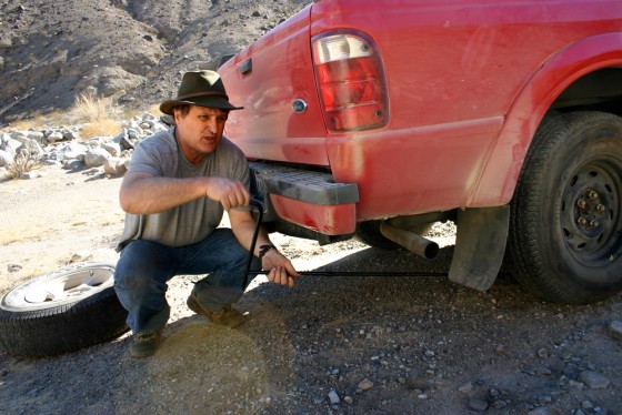 A visit to Death Valley — and a flat tire — helped Mike Stuckey get back on the road to emotional stability and self-reliance after cancer surgery.