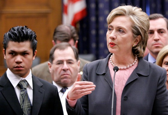 HILLARY RODHAM CLINTON, CEASAR BRORJA, JERROLD NADLER, VITO FOSSELLA, CAROLYN MALONEY
