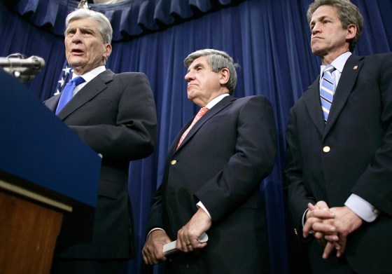 Senators Hold Press Conference On Iraq War Resolution
