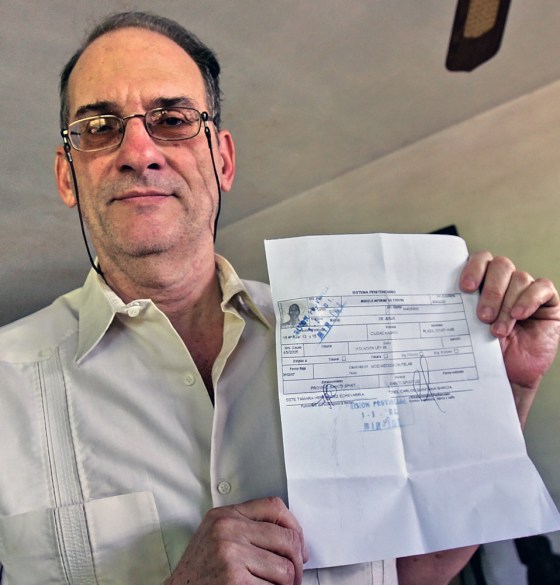 Cuban disident Rene Gomez Manzano, (63),