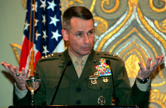 U.S. Chairman of the Joint Chiefs of Staff General Pace speaks in a news conference in Jakarta