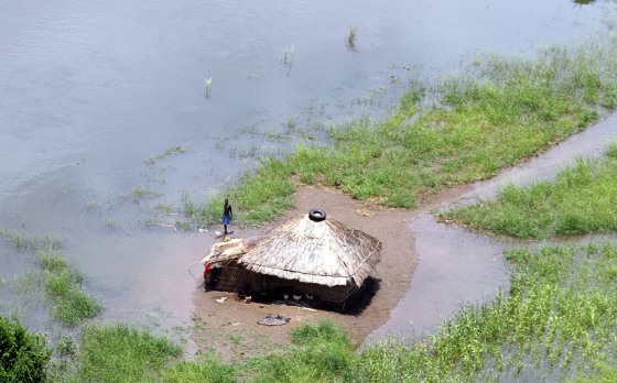 Scenes like this one in Caia, Mozambique, on Wednesday are being repeated across the northern part of the country. 