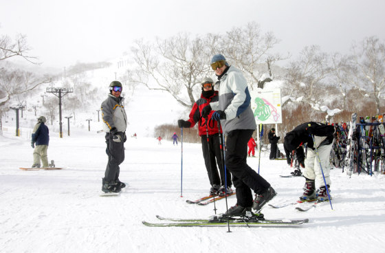 Skiers enjoy the slopes of Niseko's 1,308-meter (3,924-foot) Mount An'nupuri. American skiers have the Rockies, Europeans the Alps. But for increasingly affluent Asia, Japan's powdery slopes are emerging as the top international draw from Shanghai to Sydney.