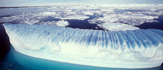 An iceberg floats off Australian Antarctic Territory in this undated handout photograph from the Australian Antarctic Division