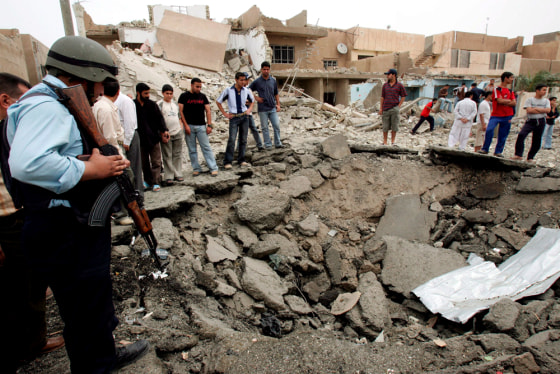 Suicide bombing in front of a police station in southern Baghdad