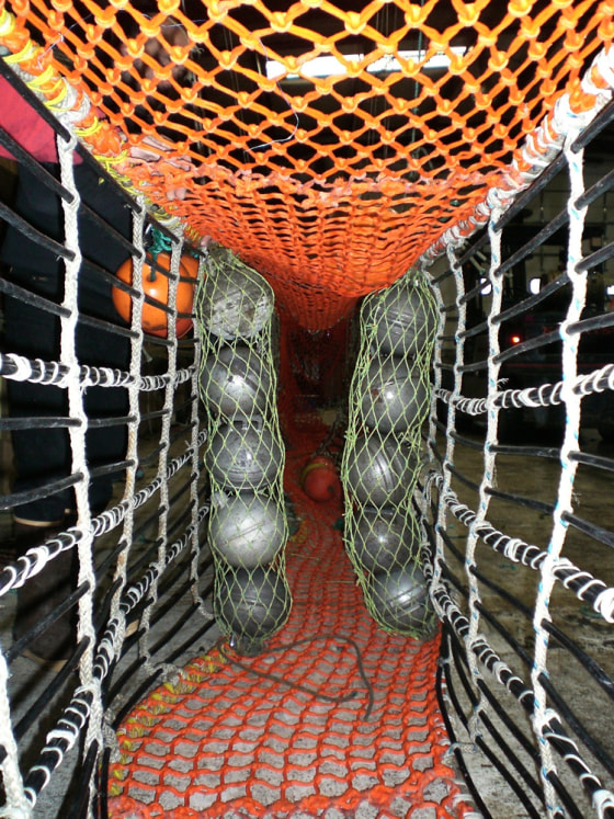 best halibut fishing net Fishing net includes escape hatch for halibut