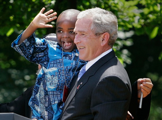 President Bush Makes Statement In Rose Garden