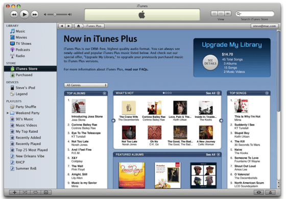 APPLE(R) LAUNCHES ITUNES(R) PLUS