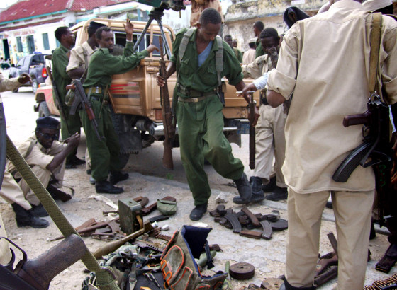 Soldiers Loading Weapons