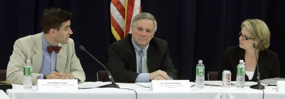 Christopher Poulos, Mark McQuillan, Margaret Spellings