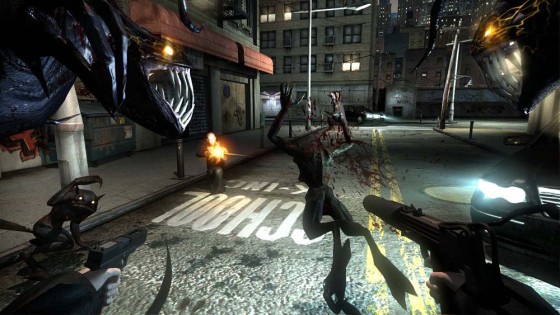 The National Institute on Media and the Family says nearly half of kids between 8 and 12 have played M-rated games, like "The Darkness," shown here, which are intended for those 17 and over. 