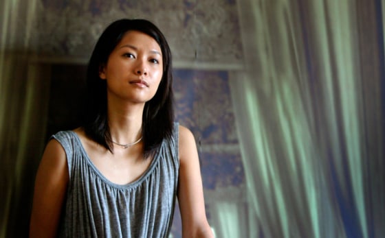 File photo of Chinese actress-turned-director Xu Jinglei posing after an interview in Beijing