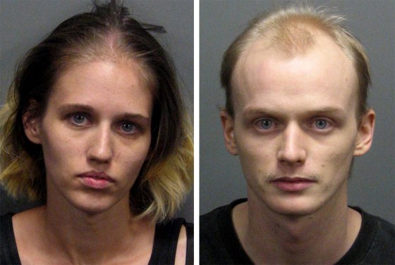 Authorities say Iana Straw, left, and her husband Michael Straw were so obsessed with online gaming that they left their babies starving and suffering other health problems. 
