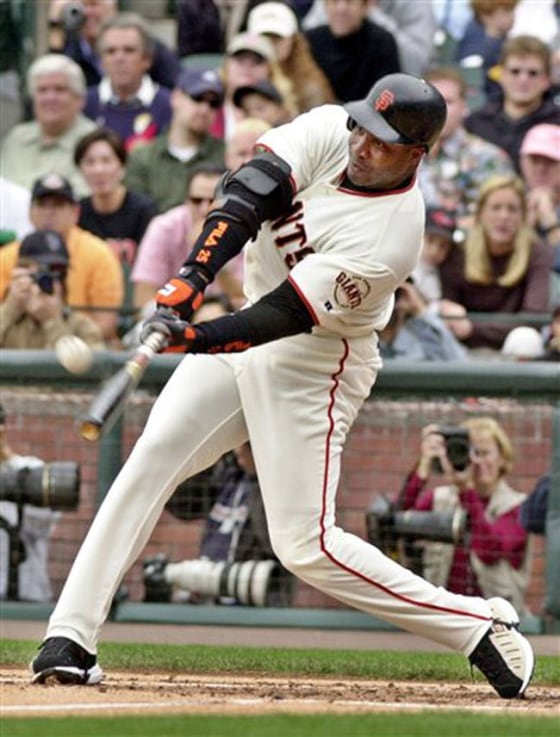 Barry Bonds, seen here, may be better at locking his eyes onto the ball than other hitters, according to new research that's beginning to unravel the secrets of effective hitters. 