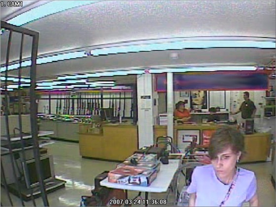Mary Byrne Smith was caught on a Bossier City, La., pawnshop's security video in March on the day she disappeared.