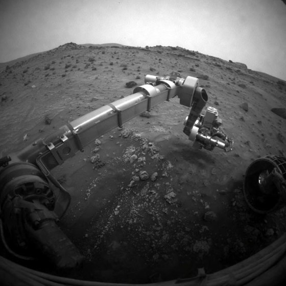 Earlier this month, Mars rover Spirit moved its robotic arm for the first time in 20 days.