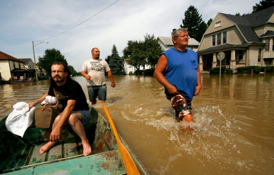 Findlay, Ohio, was&nbsp;among the towns that saw severe flooding on Wednesday.