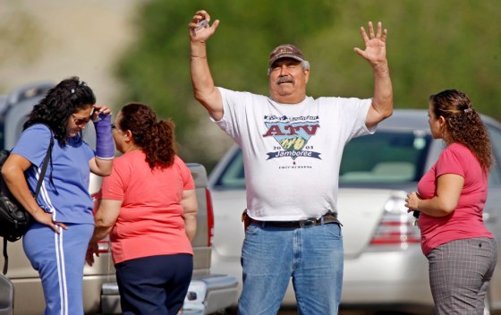 A family member of one of the six trapped miners