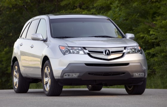 The Acura MDX was one of 78 sport utility vehicles that earned four of five stars in the government's rollover test.