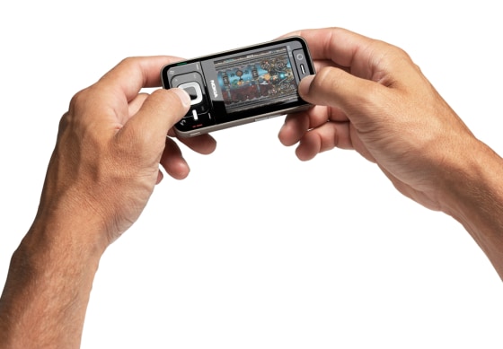 Undated handout photo of Nokia's new music and gaming phone, the N81