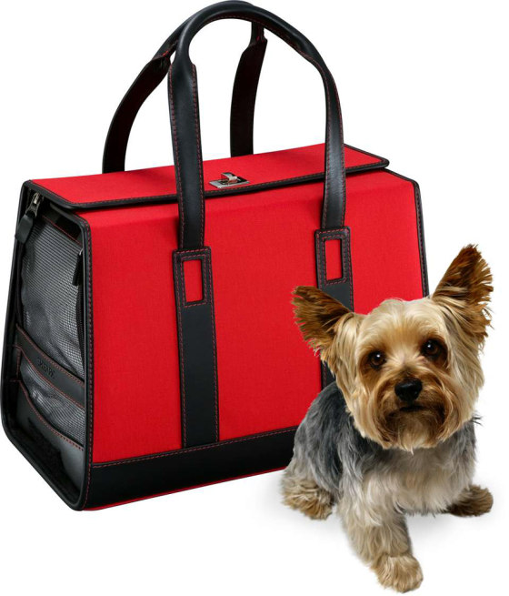 Specializing in pet carriers, Sherpa offers a variety of designs, including the Monaco, which can accommodate an animal weighing up to 14 pounds. This chic case retails for $325.