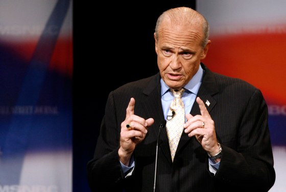 Republican presidential candidate former U.S. Senator Fred Thompson (R-TN) speaks during the Republican presidential debate in Dearborn