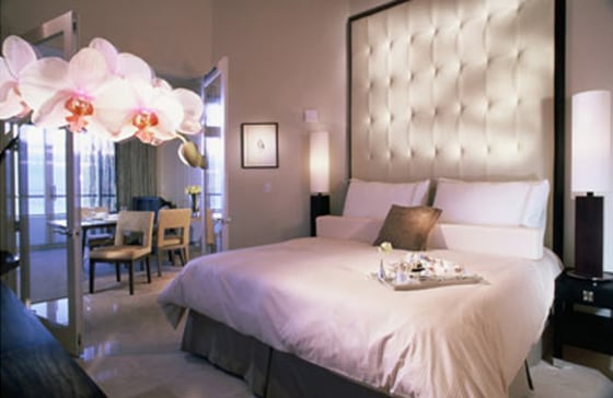 A headboard large enough for even the most swollen egos.