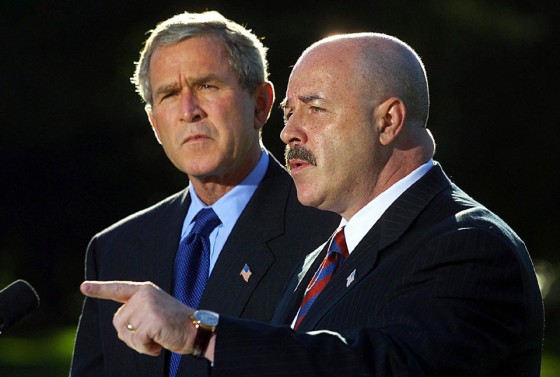 Former New York City Police Commissioner Bernard Kerik with President George W. Bush